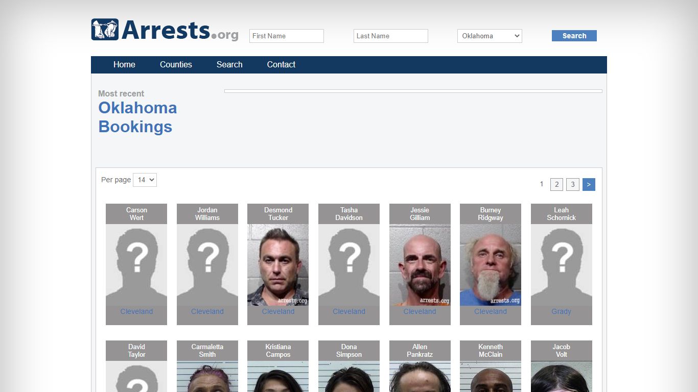 Oklahoma Arrests and Inmate Search